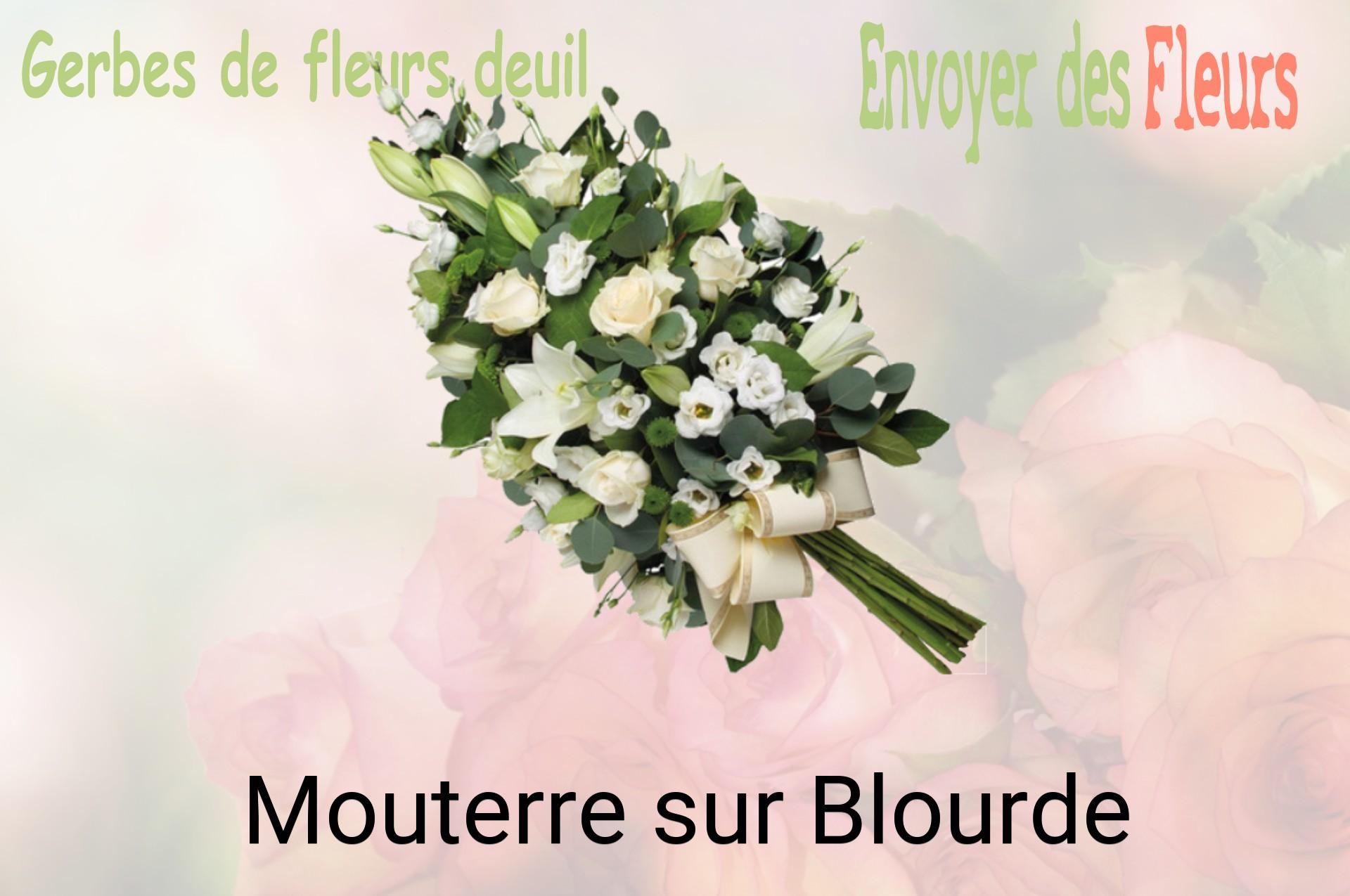 Gerbe de fleurs de deuil livrée à Mouterre-sur-Blourde
